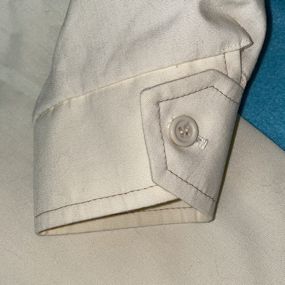 LONDON FOG weatherproof vintage zip up long sleeve stylish beige jacket size 40 - Picture 6 of 14